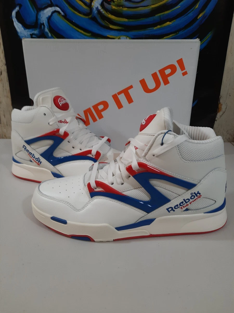 Reebok Pump Omni Zone II 2 Chalk Vector Blue 12 eBay