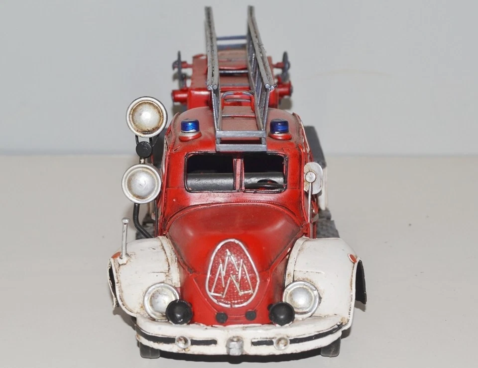 Auto Lamiera Modellino Oldtimer Magirus-Deutz Modell Mercur Camion Pompieri L - Immagine 3 di 4