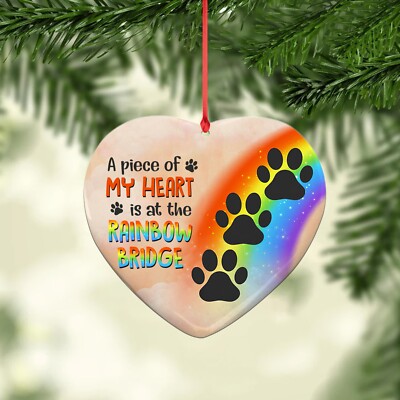 Personalized A Piece Of My Heart Is At The Rainbow Bridge