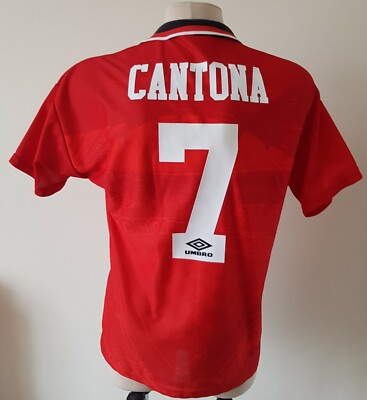 Manchester United 1994 - 1995 Home football Umbro shirt #7 Cantona