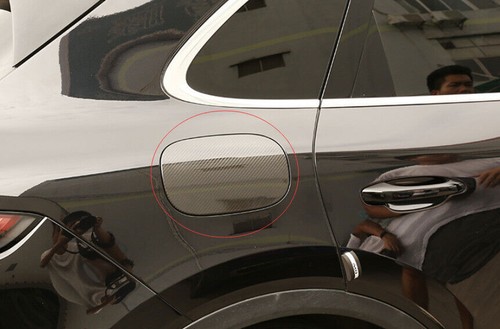 Tapa del tanque de combustible para Porsche Cayenne 18-23 aceite gas 1 pieza cubierta de fibra de carbono seca embellecedor - Imagen 6 de 10