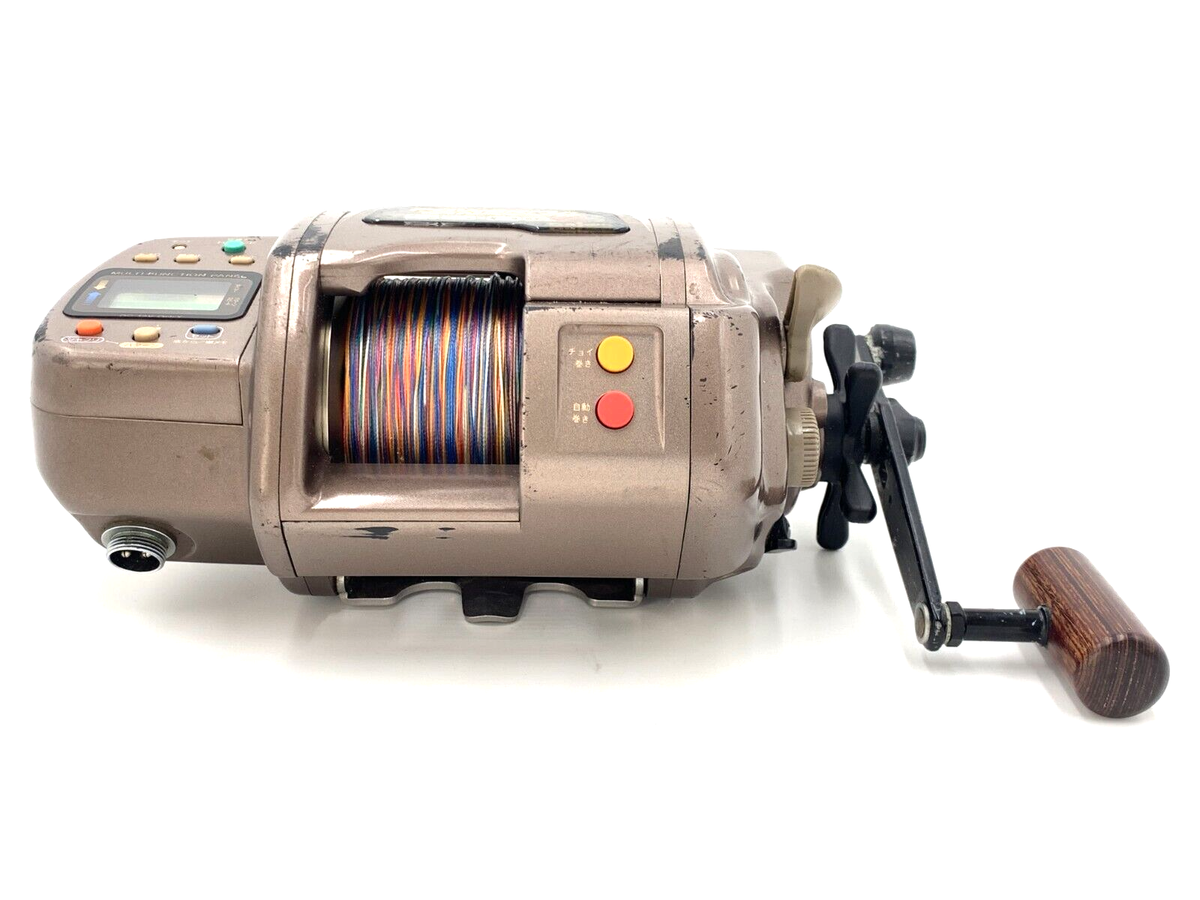 Daiwa POWERFUL TANACOM SS-80 Sokko Khaki Electric Reel Japan - As Is Daiwa POWERFUL TANACOM SS-80 Sokko Khaki Electric Reel Japan - As Is
