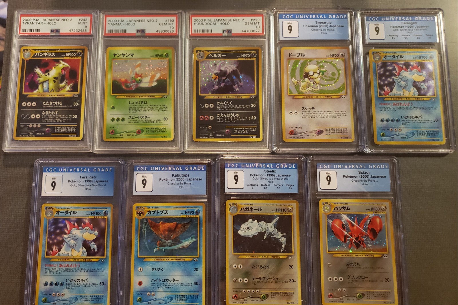 Pokemon Japanese Neo Graded Lot Cgc 9 W/ PSA 10's Discovery Genesis Tyranitar eBay