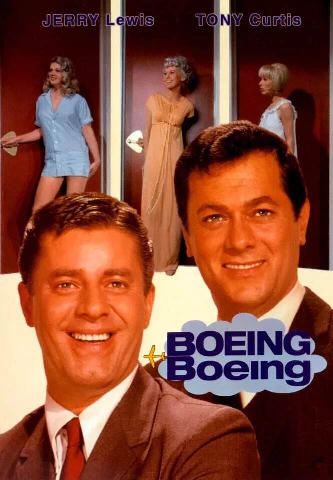 BOEING, BOEING (Comedy 1965) Jerry Lewis,Tony Curtis - Public Domain DVD NO CASE - Image 2 of 2