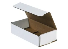 Pick Quantity! 50-400 Folding Shipping Box 8x4x2 White Strong Corrugated Mailers