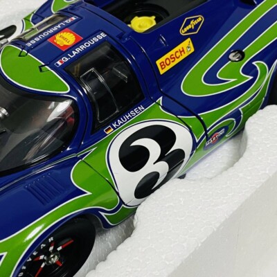 1/18 AUTOart Porsche 917 Long Tail #3 Blue Green w/ Box From 1/18 AUTOart Porsche 917 Long Tail #3 Blue Green w/ Box From