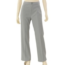 70s Vintage Pastel Gray Rib Cage Stove Pipe Pants Womens Size 2 High Waist 33L