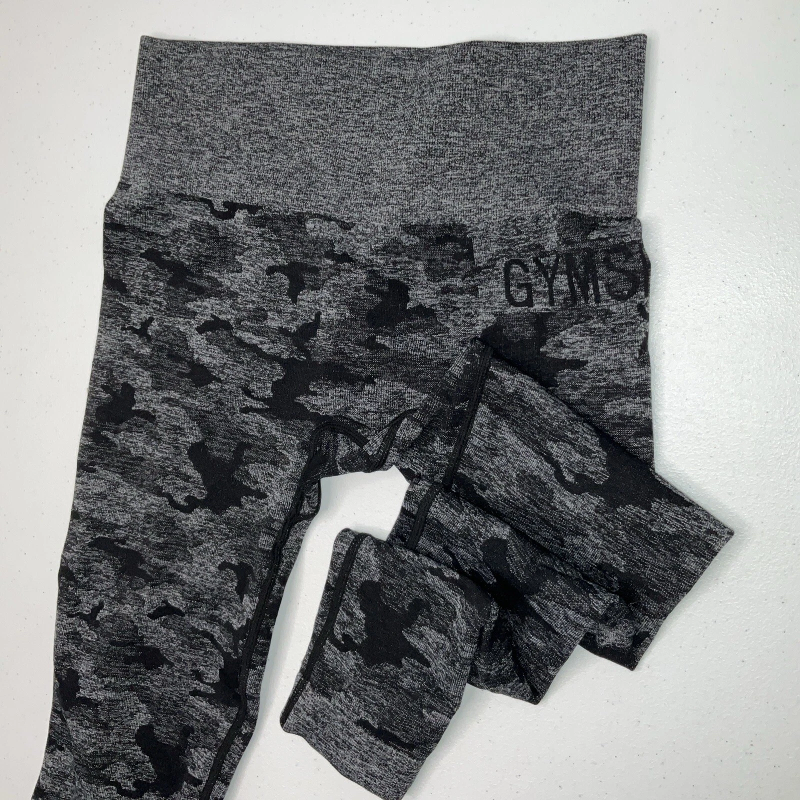 gymshark adapt camo seamless ribbed high waist leggings