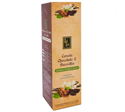 Indian incense sticks Zed Black Cinnamon Chocolate Vanilla - Box of 25 units