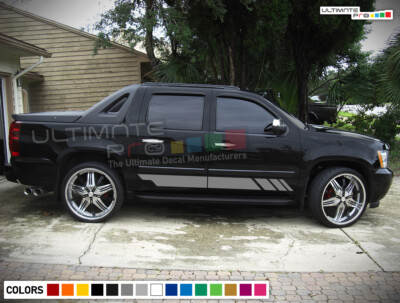 Seitenstreifen Aufkleber Set für Chevrolet Avalanche Racing Offroad Unterkörper 2007-