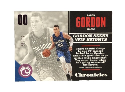 2020-21 Donruss #25 Aaron Gordon MAGIC Orange Laser Holo