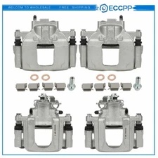 Front Rear Brake Calipers 4Pcs New For 2008 2009-2012 Chrysler Town & Country