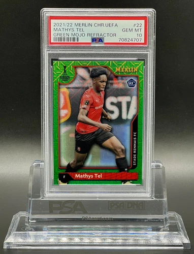 Topps Merlin Chrome 2021-22 Mathys Tel Rookie /99 PSA 10 Gem Mint