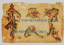 VINTAGE Tigers Bird Snake Colored TATTOO Flash Print
