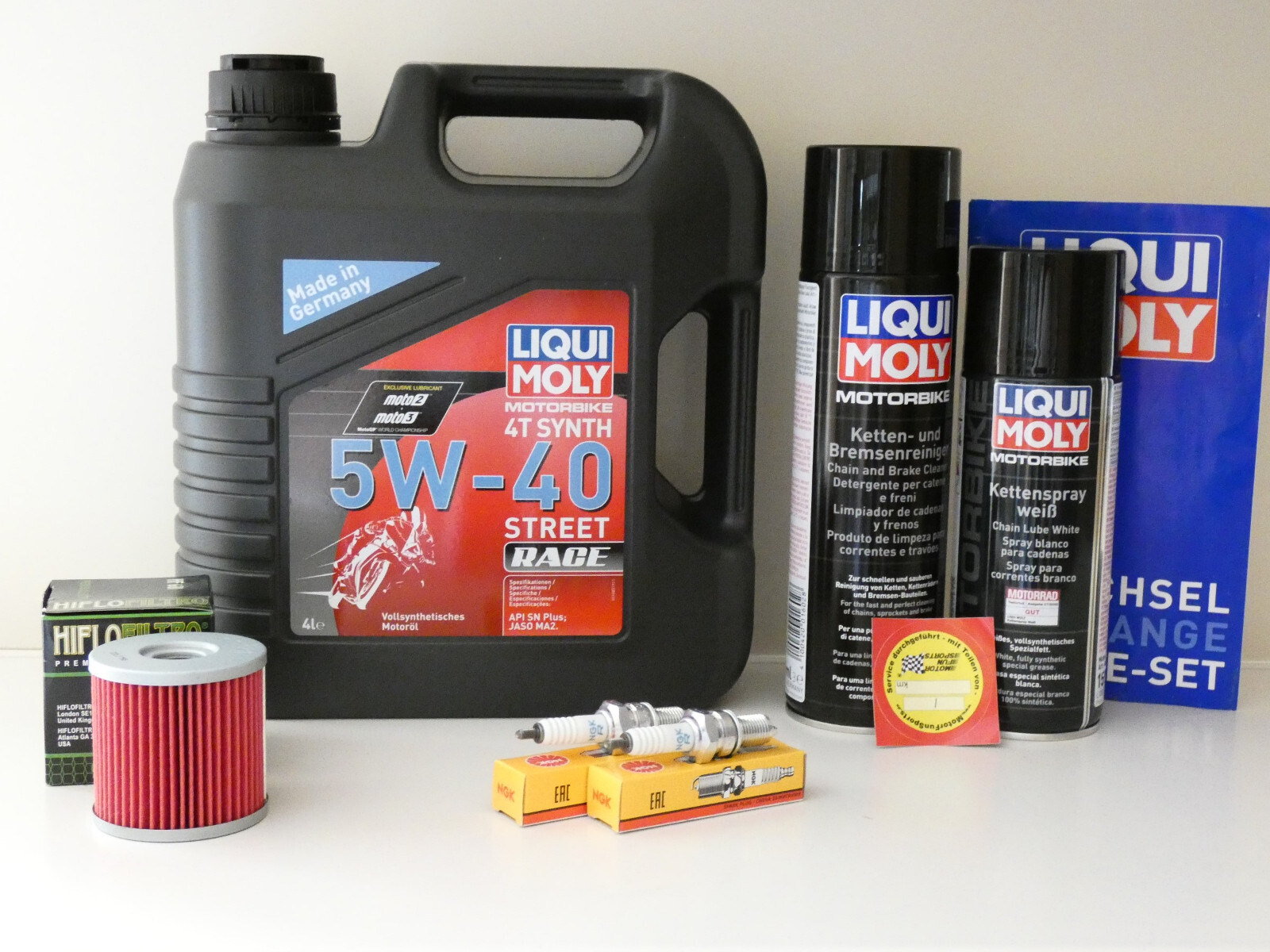 Wartungs Set - Hyosung GV 650 Aquila - Öl Zündkerze Ölfilter Service Inspektion