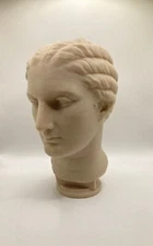 GREEK SCULPTURE HEAD OF A WOMAN 7.9 INCH/200 MM, MUSEUM REPRODUCTION