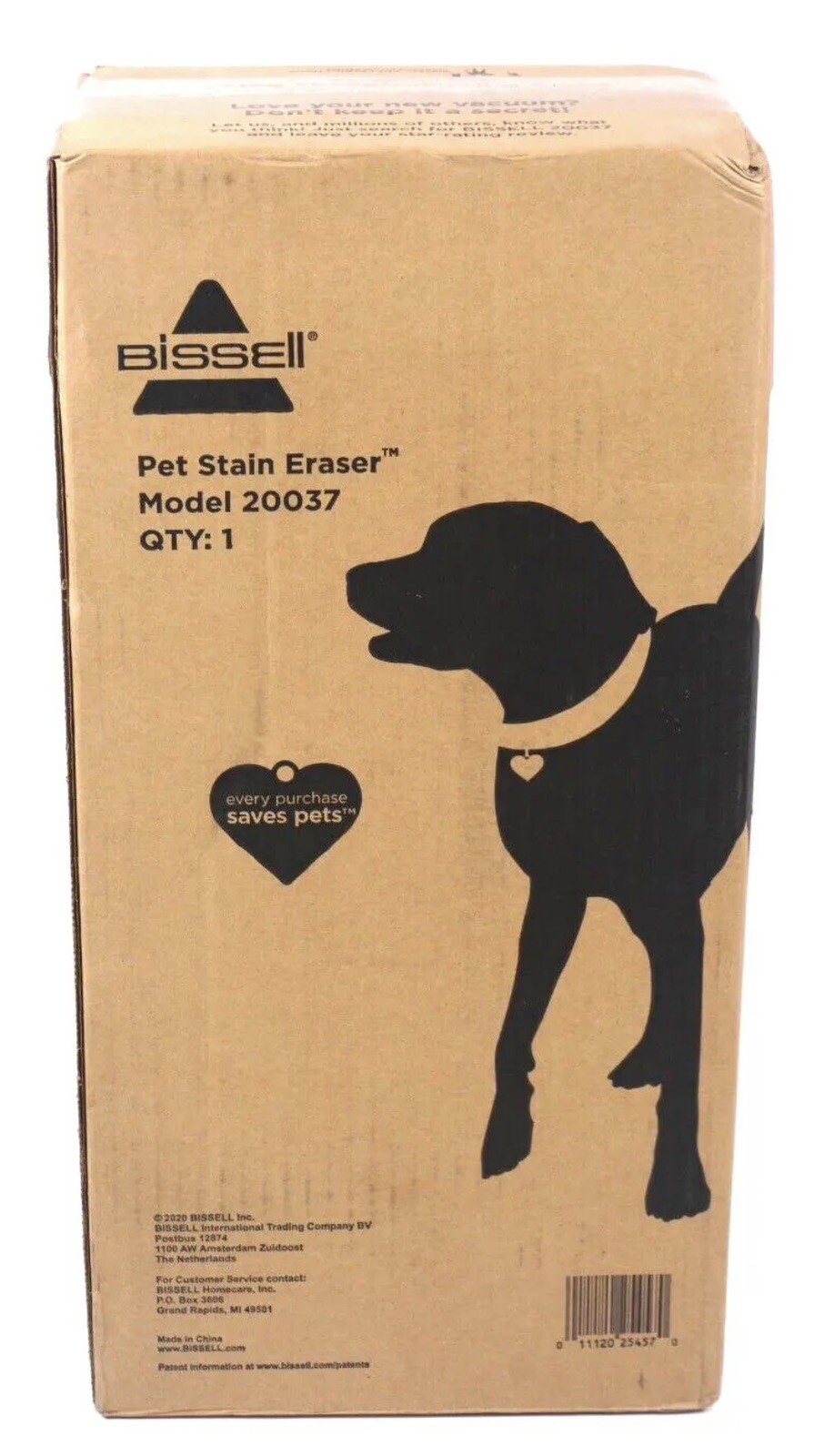 Bissell 20037 Pet Stain Eraser Cordless Portable Carpet Cleaner BRAND