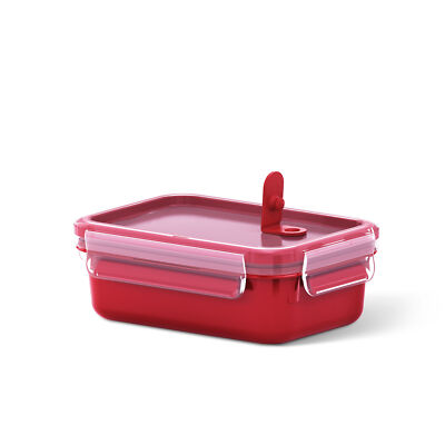 emsa Mikrowellendose CLIP & MICRO, 0,55 Liter, rot
