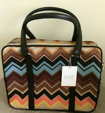 Missoni For Target Luggage Multi Color Canvas Tote Lg Shopping Bag  Zig-zag