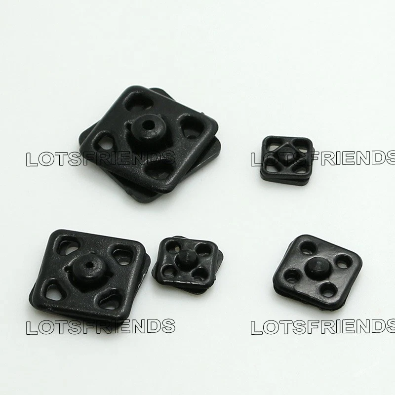 100 sets Plastic Square Press Studs Snap Fasteners Sewing Buttons 7 8 10 13 15mm - Image 4 of 4