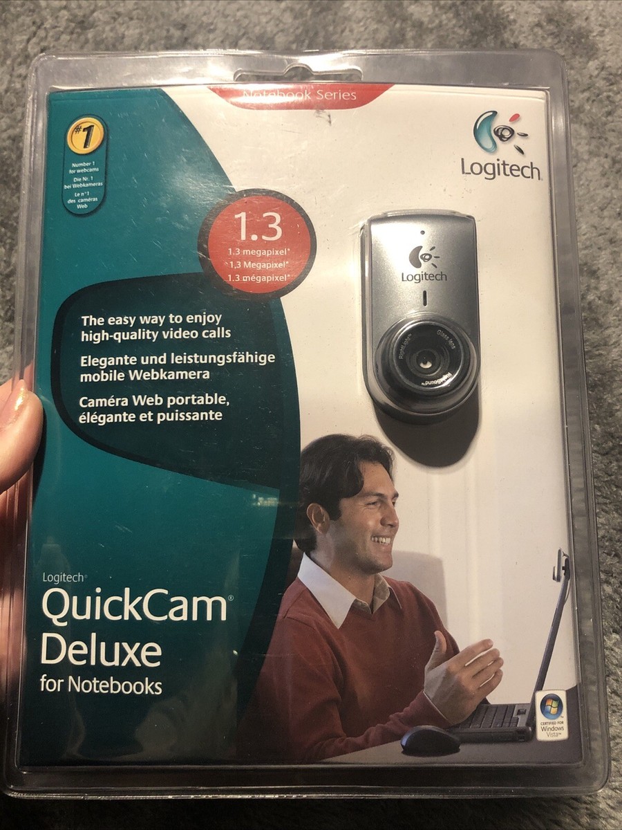 LOGITECH QUICKCAM DELUXE webcam camera USB for notebooks