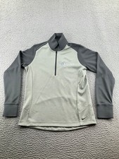 Nike Sweatshirt Mens Large Gray Quarter Zip Sweatshirt Mock Neck Pullover Adult