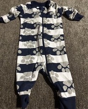 Boys One Piece Sleepers 0-3 Months Lot Of 6