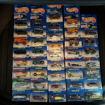 Lot Of 40 New & Sealed Mattel Hot Wheels In Blister Packs Early/Mid1990s