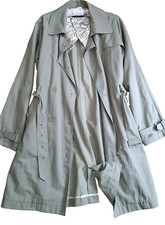 Jack Murphy Pastel/pale Green Quality Trench Coat Size 14-16(bust 108-110cm)