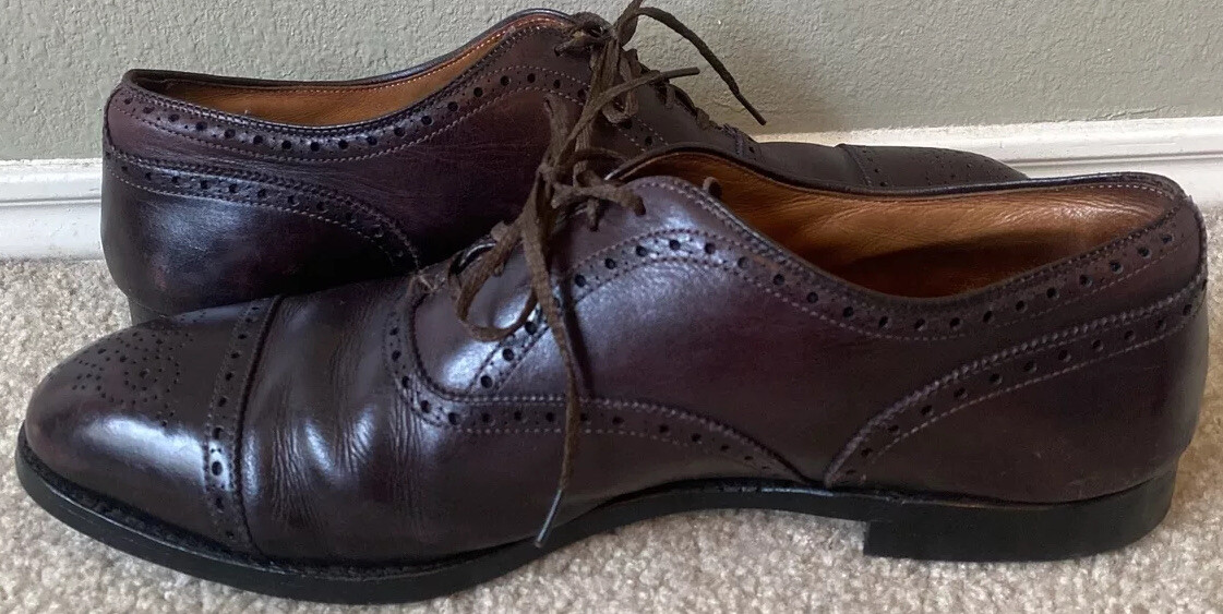 ALDEN New England 908 Leather Cap Toe Oxford Men display picture 1