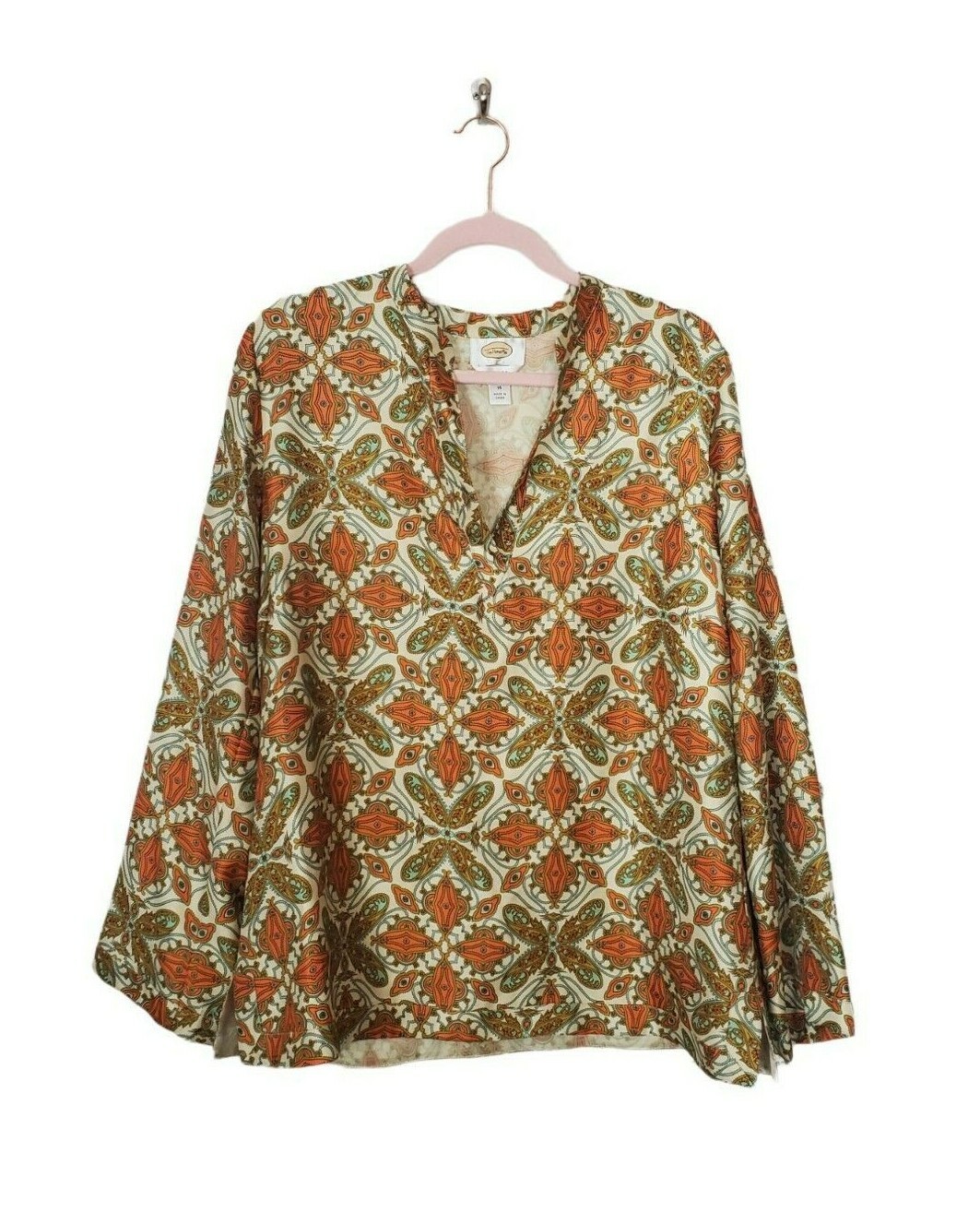 talbots silk blouse