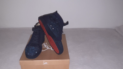 Retail $5500 Christian Louboutin Navy Strass RARE Sneaker NEW IN