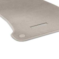 Mercedes Benz Original X 296 EQS SUV Velour Fußmatten 3-teilig Beige LHD Neu