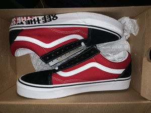 vans otw sidewall old skool red