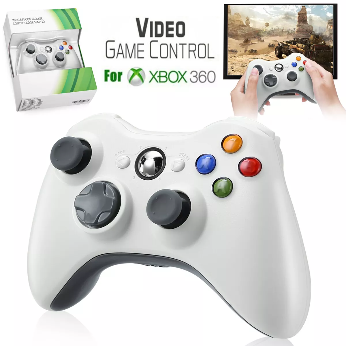 Controlador sem fio para Xbox 360, Slim, PC Gamepad, Video Game