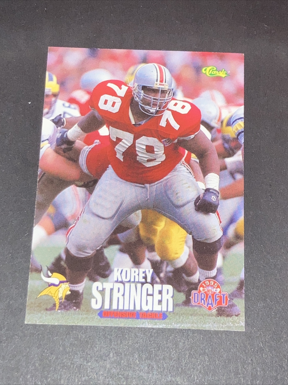 1995 Classic NFL Draft Korey Stringer #24 Rookie RC