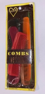 Vintage Sophia Ann 6 Pack Unbreakable Combs #876 mid 1970's