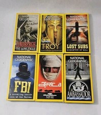 National Geographic Video VHS VCR Tapes Mix Lot of 6