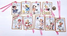 9-Easter-Retro-Mid Century-1950's-Junk Journal-Linen Cardstock-Gift-Hang-Tags