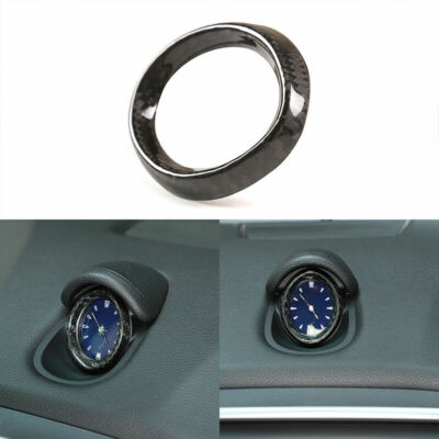 Carbon Fiber Car Dashboard Clock Ring Cover Trim Für Maserati Ghibli 14-21