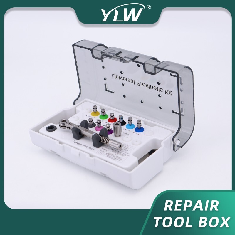 YLW Dental Universal Implant Torque Wrench Screwdriver Prosthetic Kit Repair Set
