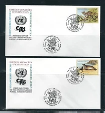UN SC # Vienna 162-165 Endangered Species  FDC . UNPA.....