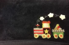 Kids Line Blue Train Blanket Baby Plush