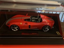 BBR 1/18 FERRARI MONZA SP2 Rosso Corsa 322 with Silver Stripe Limited 15/109