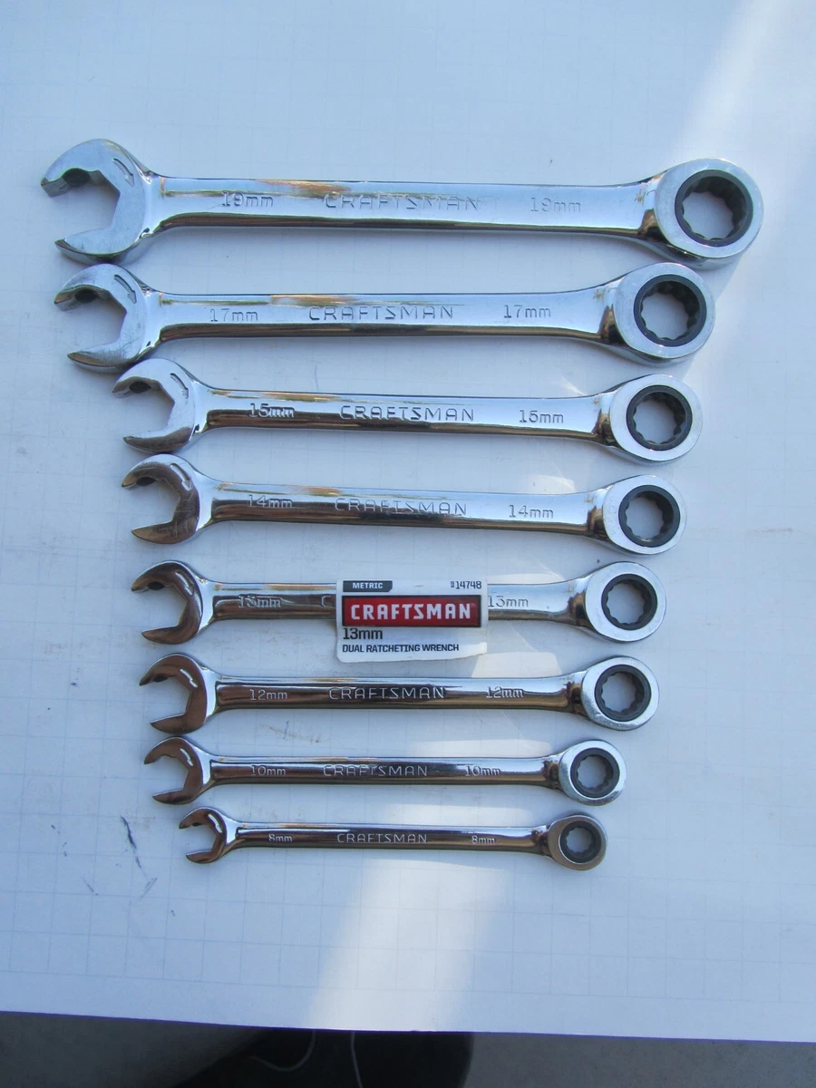 Craftsman 8 pc 2024 ratcheting wrench set