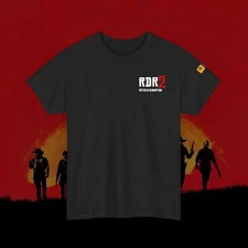 RED DEAD REDEMPTION 2 Cotton T-Shirt - Custom double sided print!