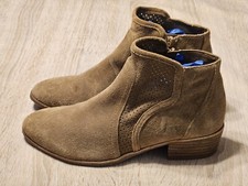 Gianni Bini Leather Booties Tan Size 7 M Womens