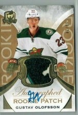 GUSTAV OLOFSSON - 2015/16 THE CUP ROOKIE AUTOGRAPH PATCH GOLD - #15/24 MINNESOTA