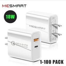 20W PD Type C Dual USB Wall Charger Plug Fast Charge QC 3.0 Power Adapter Lot