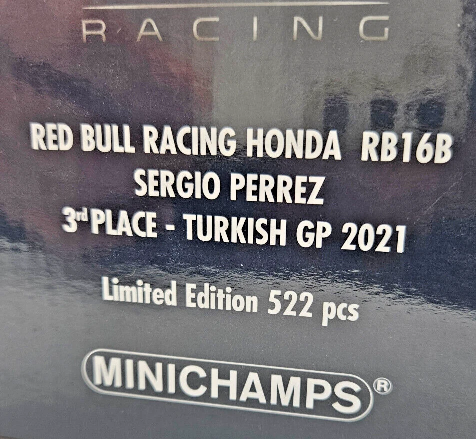 Sergio Perrez Toro Rosso Racing RB16B 1/18 MINICHAMPS 110211611 Turkish Gp 2021 - Immagine 2 di 4